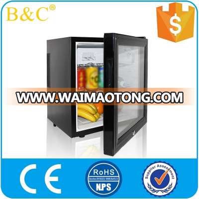 Black Hot Sale Household Small Refrigerator, Glass Door Mini Bar Fridge